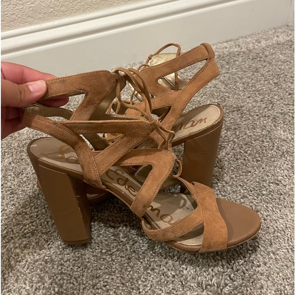 Nude cutout heels! Suede, Sam Edelman